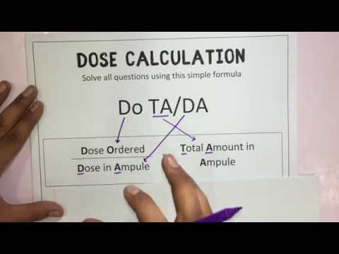 Drug dose calculation